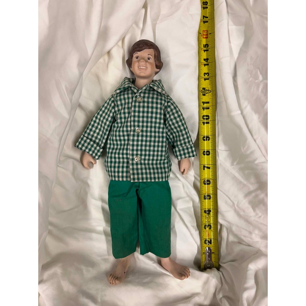 Vintage 1973 Magge Head Kane Porcelain Tom Sawyer Doll Mark Twain Collection 18"